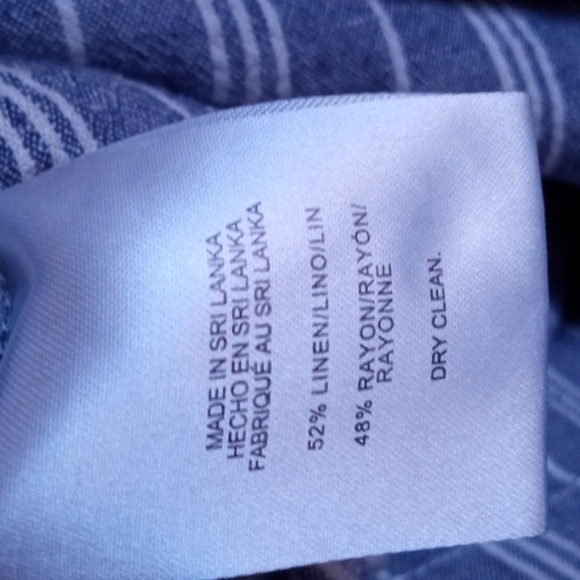 Jones New York linen midi shift dress size 10 - Picture 10 of 11